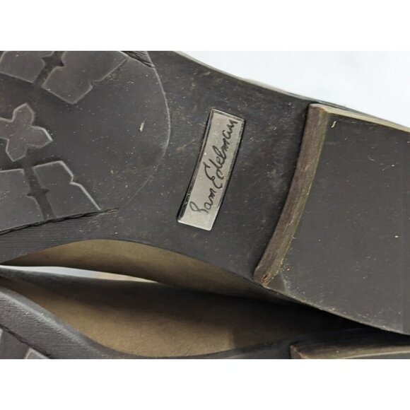 Sam Edelman Knee High Leather Boots Zip-Up Low Heel Women's US Size 9.5 - Picture 13 of 16